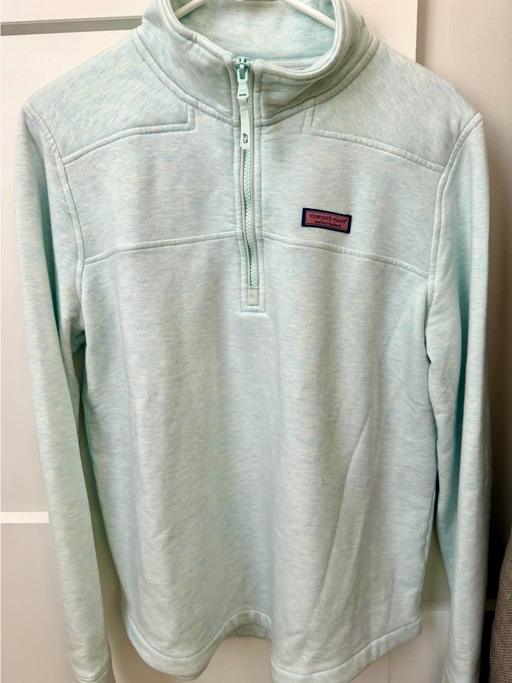 Vineyard Vines Mint Half-Zip Dreamcloth Shep Shirt - Picture 5 of 5